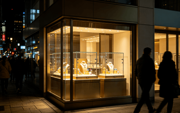 珠宝店展示柜怎么选？不同面积门店选型搭配参考指南